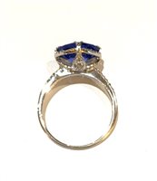 Ringe Sommer Dame Anello Con Pietra in Weißgold Tanzanite 3.37 Ct ANELLO TAN 3.37 DIA 0.20 G/SI1 - ANELLO TAN 3.37 DIA 0.20 G/SI1